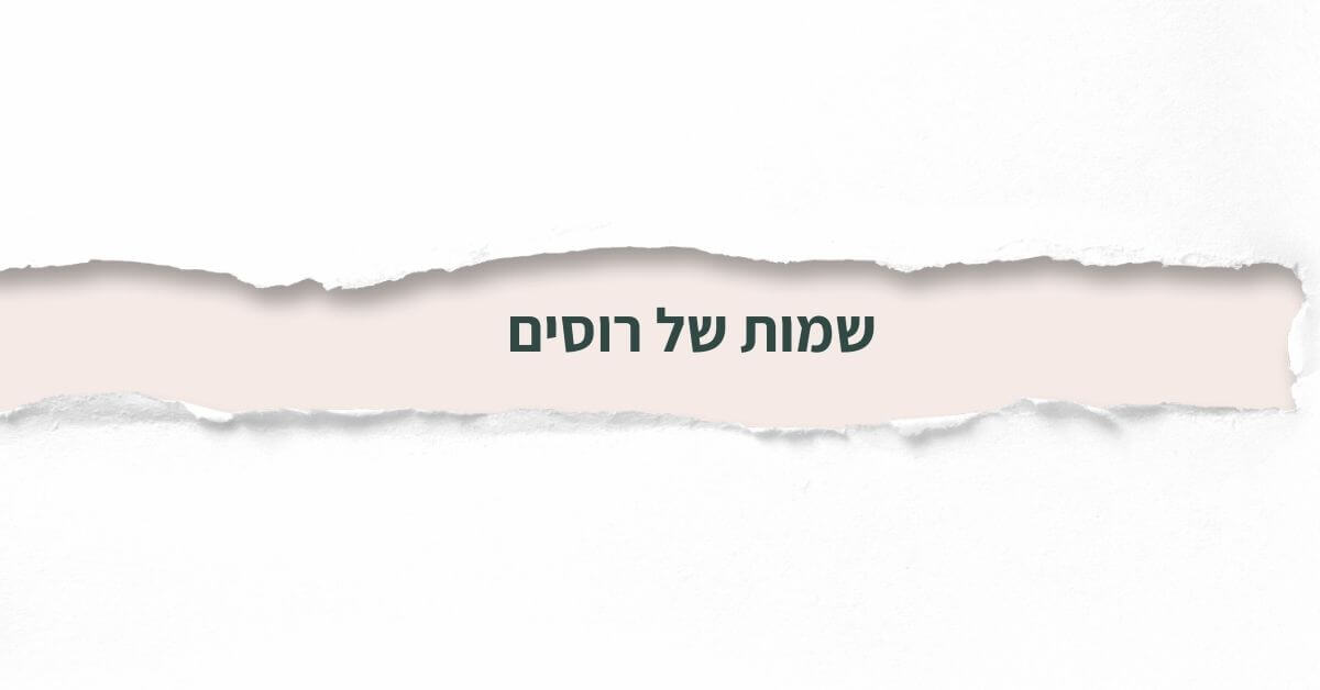 שמות של רוסים